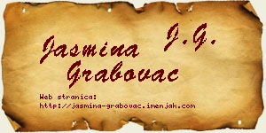 Jasmina Grabovac vizit kartica